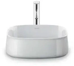 Duravit Zencha Aufsatzbecken 2373420079 42x42cm, ohne Hahnloch, &Uuml;berlauf,