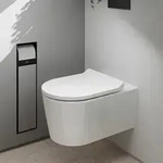 hansgrohe EluPura WC-Sitz 60200450 wei&szlig;, Befestigung oben, mit SoftClose und