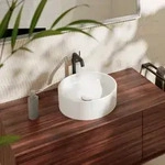 hansgrohe Xuniva Aufsatzwaschtisch 60164450 400x400mm, ohne Hahnloch/&Uuml;berlauf, wei&szlig;