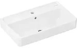 hansgrohe Xanuia Q Waschtisch 60617450 650x390mm, mit Hahnloch/&Uuml;berlauf, wei&szlig;