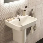 Ideal Standard i.life S Kompakt-Waschtisch T458501 mit Hahnloch und &Uuml;berlauf, 50 x