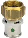 Viega Sanfix-P Anschlussverschraubung 446451 16 mm x G 1/2, flachdichtend, mit