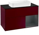 Villeroy und Boch Finion Waschtischunterschrank F252HGHB 100x60,3cm, Abdeckplatte