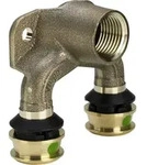 Viega Raxofix Doppelwandscheibe 645946 16mmxRp 1/2x16mm, Siliziumbronze, mit