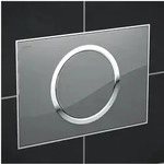 MEPA Zero Bet&auml;tigungsplatte 421856 Glas silber, 2-Mengensp&uuml;lung