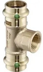 Viega Sanpress T-St&uuml;ck 115944 22 x Rp 1/2 x 22 mm, Rotguss oder Siliziumbronze,