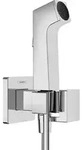 hansgrohe Bidette Handbrause 1jet 29233000 EcoSmart, mit Duschkopfhalterung und