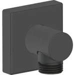 Duravit Wandanschlussbogen UV0630011046 DN 15, Rosette eckig, schwarz matt