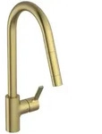 Ideal Standard Gusto K&uuml;chenarmatur BD414A2 brushed gold, mit hohem Rohrauslauf und
