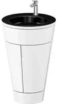 Duravit Starck 1,c-bonded Set S19515O70850010 Griff Edelstahl, Keramik Schwarz...