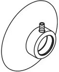 hansgrohe Wandflansch Axor Carlton 96745000 Duschkombi chrom