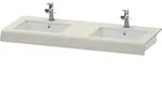 Duravit DuraStyle Waschtisch-Konsole DS829C09191 55x80x10cm, 2 Ausschnitte, Taupe