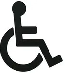 Hewi 801 Symbol Rollstuhl 801.91.03090 tiefschwarz, selbstklebend