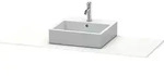 Duravit XSquare Konsole XS060GM1818 140x55cm, mit 1 Ausschnitt, mittig, wei&szlig;...