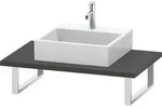 Duravit L-Cube Konsole LC106C04949 St&auml;rke 3 cm, graphit matt, f&uuml;r...