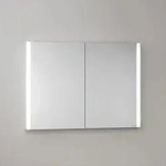 KEUCO Somaris Spiegelschrank mit Beleuchtung 14513002100 100 x 71 x 11,5 cm,