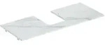 Geberit One Waschtisch-Platte 505105001 120x2x47cm, Ausschnitt mittig, Steinzeug,