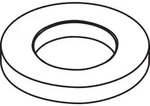 hansgrohe Rosette d:46 mm chrom 95268000