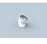 Bertrams Polyline LAS Bogen 41BG45-80 45&deg;, DN 80/125, innen, wei&szlig;