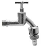 Universal Auslaufventil 422317 Messing matt verchromt, 1/2", Rohrbel&uuml;fter,