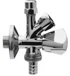 Universal Doppelspindel-Kombi-Eckventil 421851 Messing verchromt,...