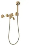 hansgrohe AXOR One 3-Loch Wannenarmatur 48444140 Unterputz, Ausladung 220mm, mit