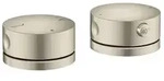 hansgrohe AXOR One 2-Loch Wannenrandarmatur 48470820 mit Thermostat, brushed nickel