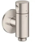 hansgrohe AXOR One Wandanschluss Stop 48781800 mit Absperrventil, Edelstahl Finish