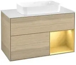Villeroy und Boch Finion Waschtischunterschrank F661HFPC 100x60,3x50,1cm, Regal
