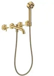 hansgrohe AXOR One 3-Loch Wannenarmatur 48443990 Unterputz, Ausladung 220mm, mit