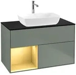 Villeroy und Boch Finion Waschtischunterschrank F772HFGM 100cm, Abdeckplatte...