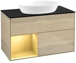 Villeroy und Boch Finion Waschtischunterschrank FA12HFPC 100cm, Abdeckplatte...