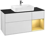Villeroy und Boch Finion Waschtischunterschrank F422HFMT 120cm, Abdeckplatte...