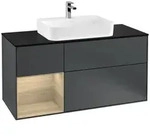 Villeroy und Boch Finion Waschtischunterschrank F412PCHG 120cm, Abdeckplatte...