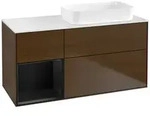 Villeroy und Boch Finion Waschtischunterschrank F681PDGN 120x60,3x50,1cm, Regal...