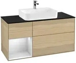 Villeroy und Boch Finion Waschtischunterschrank F412MTPC 120cm, Abdeckplatte...