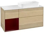 Villeroy und Boch Finion Waschtischunterschrank F681HBPC 120x60,3x50,1cm, Regal...