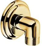 Kludi 1926 Anschlusswinkel 1210145-00 DN15, Abdeckrosette 56mm, vergoldet 23 kt