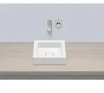 Alape AB.Q325. 1 Aufsatzwaschtisch 3300000000 32,5 x 32,5 cm, weiss, ohne Hahnloch