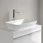 Villeroy & Boch Venticello Halbeinbau-Aufsatzwaschtisch 411355R1 55 x 36 cm,...