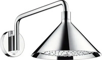 hansgrohe 26021000, hansgrohe Kopfbrause Axor 240 2jet 26021000 Wandanschluss