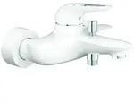 Grohe Eurostyle Wannenarmatur 33591LS3 moon white, Aufputz, offener Metall-Hebelgriff
