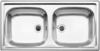 Blanco Einbau-Doppelspüle 500372 86 x 43,5 cm, Edelstahl, reversibel, ohne