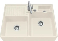 Villeroy und Boch 632392FU, Villeroy und Boch Sp&uuml;lstein Doppelbecken 632392FU