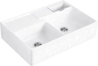 Villeroy und Boch 632392KT, Villeroy und Boch Sp&uuml;lstein Doppelbecken 632392KT