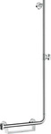hansgrohe 26404400, hansgrohe Unica Brausestange 26404400 1100mm, wei&szlig;/chrom, rechts