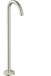 Axor Uno Wanneneinlauf 38412820 Brushed Nickel, bodenstehend, gebogen