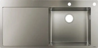 hansgrohe 43307800, Hansgrohe S717-F450 Einbausp&uuml;le 43307800 Edelstahl, 1 Becken,
