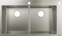 hansgrohe 43311800, Hansgrohe S712-F765 Einbausp&uuml;le 43311800 edelstahl, 370x370mm, 2
