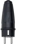 Merten Vollgummi-SCHUKO-Stecker, schwarz 122051 16A, 250V